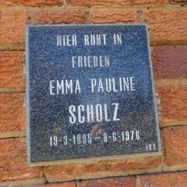 SCHOLZ Emma Pauline 1895-1976