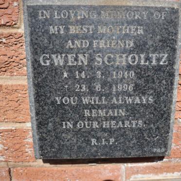 SCHOLTZ Gwen 1940-1996