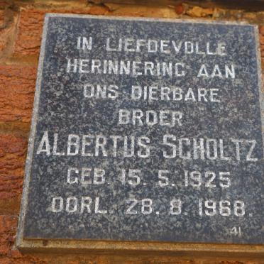 SCHOLTZ Albertus 1925-1968
