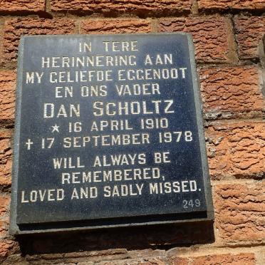 SCHOLTZ Dan 1910-1978