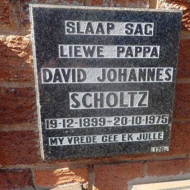 SCHOLTZ David Johannes 1899-1975