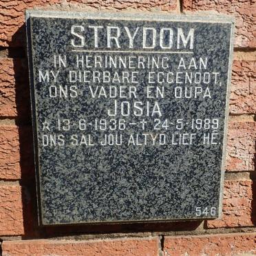 STRYDOM Josia 1936-1989
