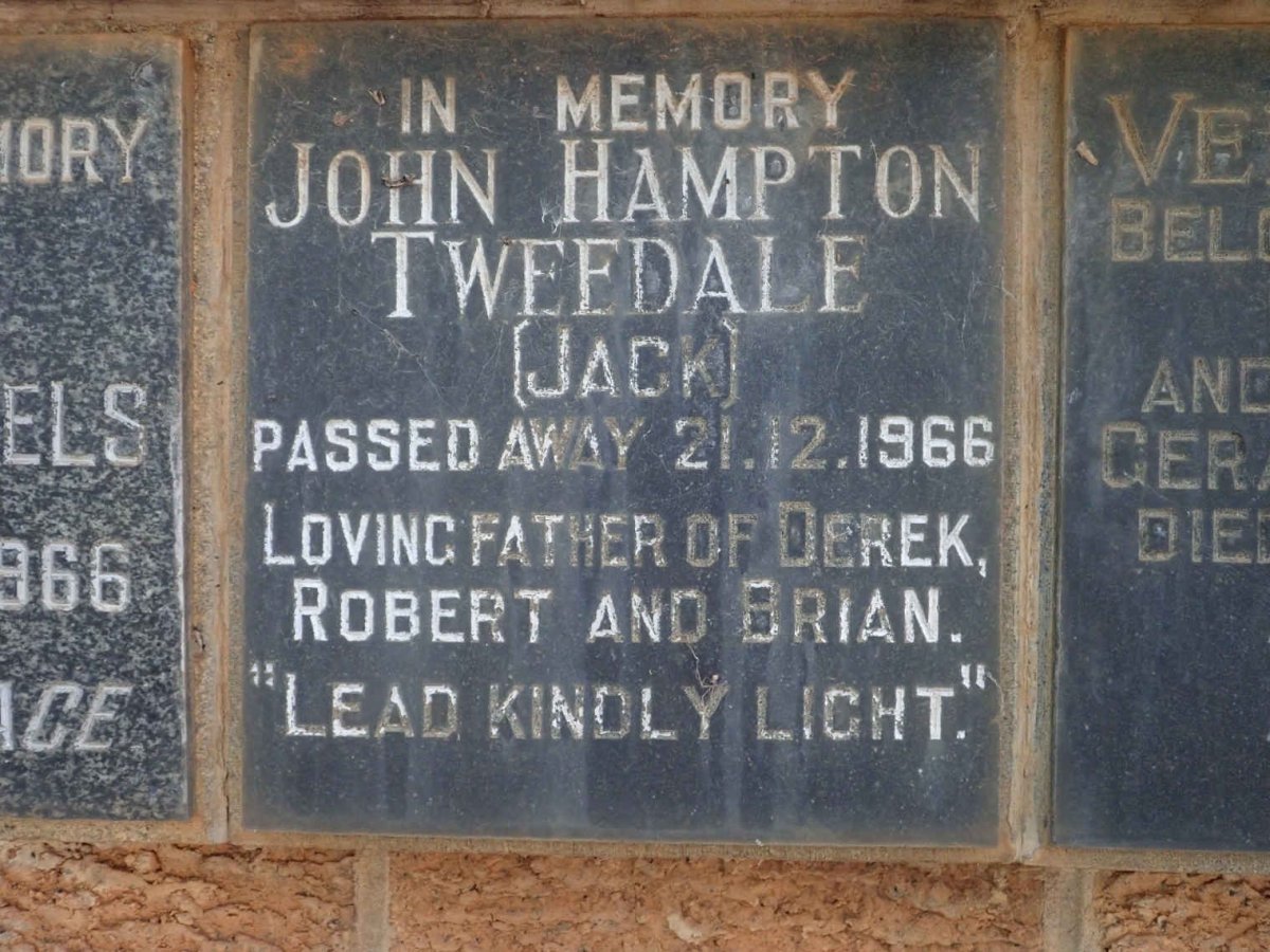 TWEEDALE John Hampton -1966