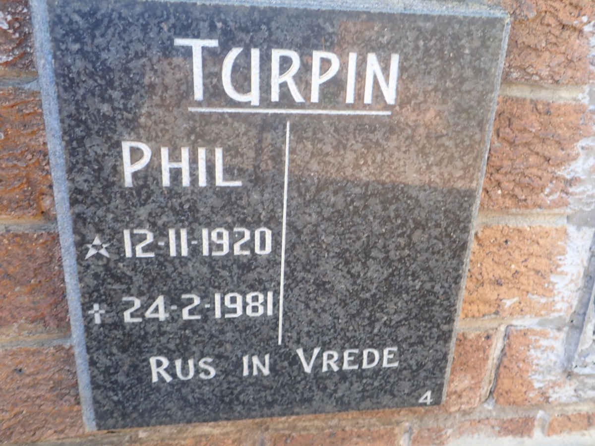 TURPIN  Phil 1920-1981