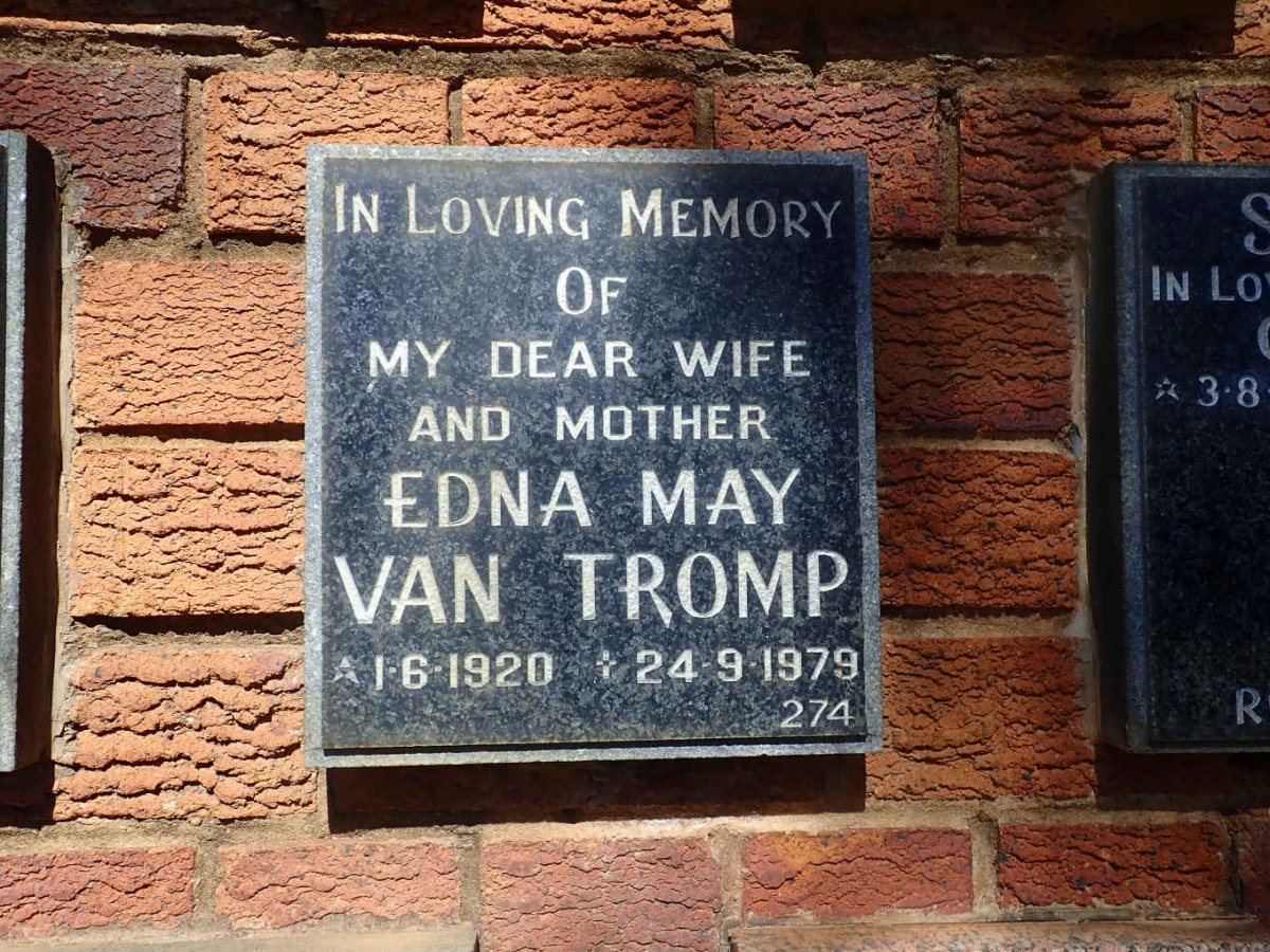 TROMP Edna May, van 1920-1979