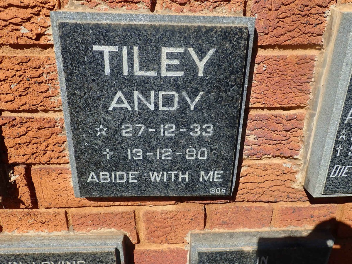 TILEY Andy 1933-1980