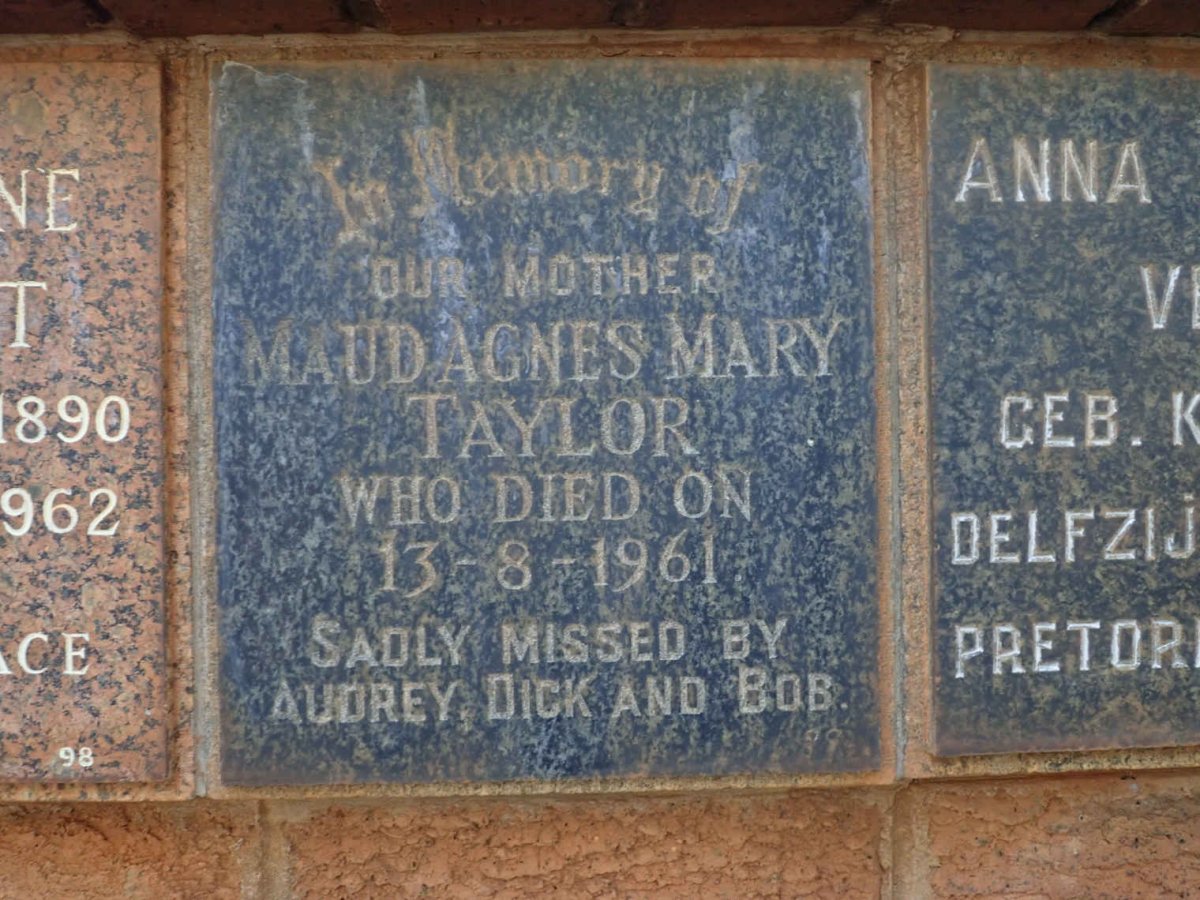 TAYLOR Maud Agnes Mary -1961