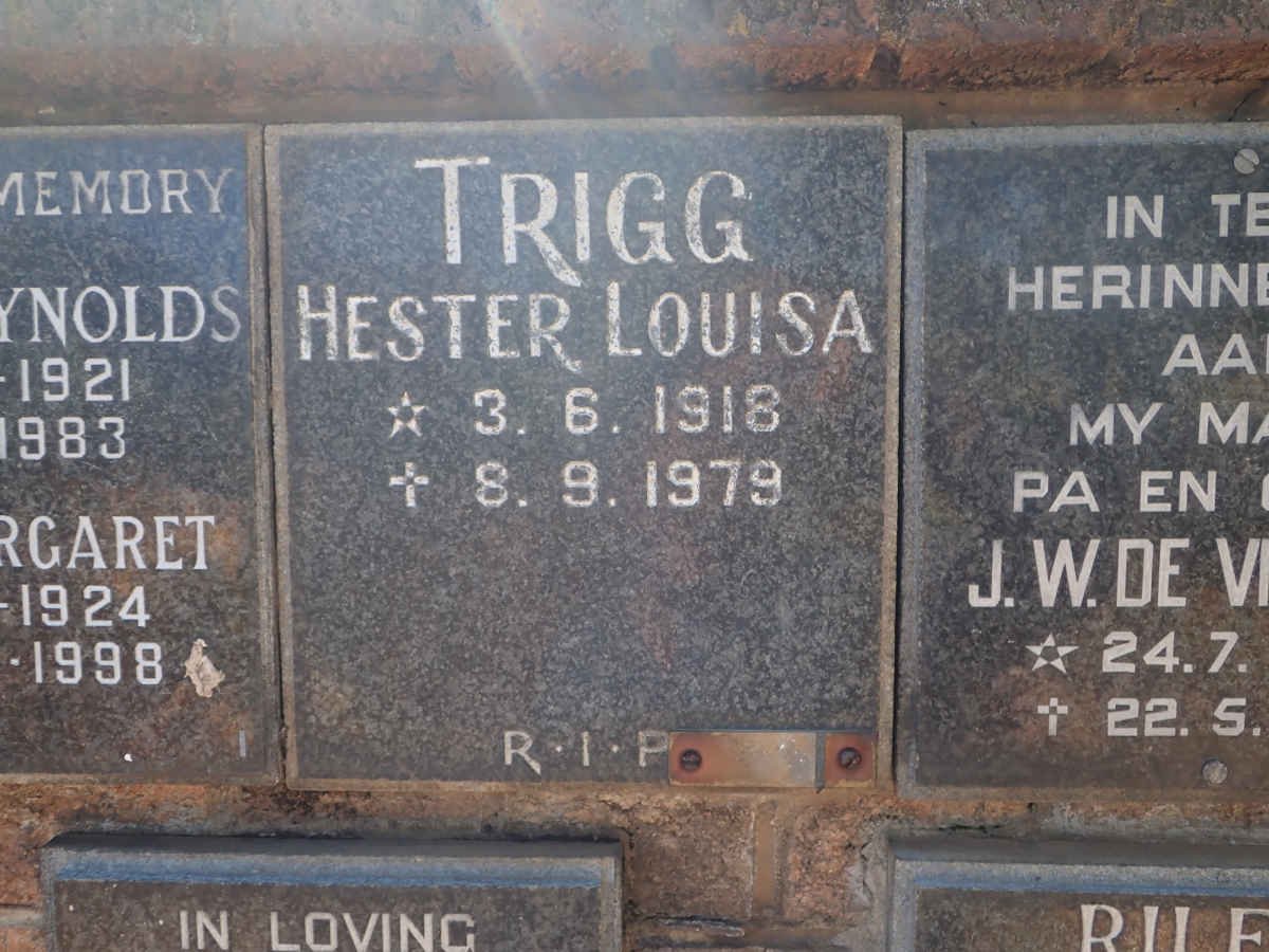 TRIGG Hester Louisa 1918-1979