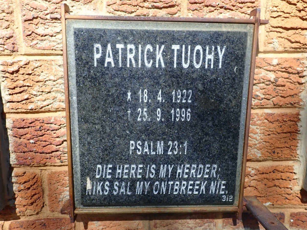 TUOHY Patrick 1922-1996