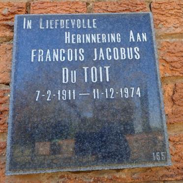 TOIT Francois Jacobus, du 1911-1974