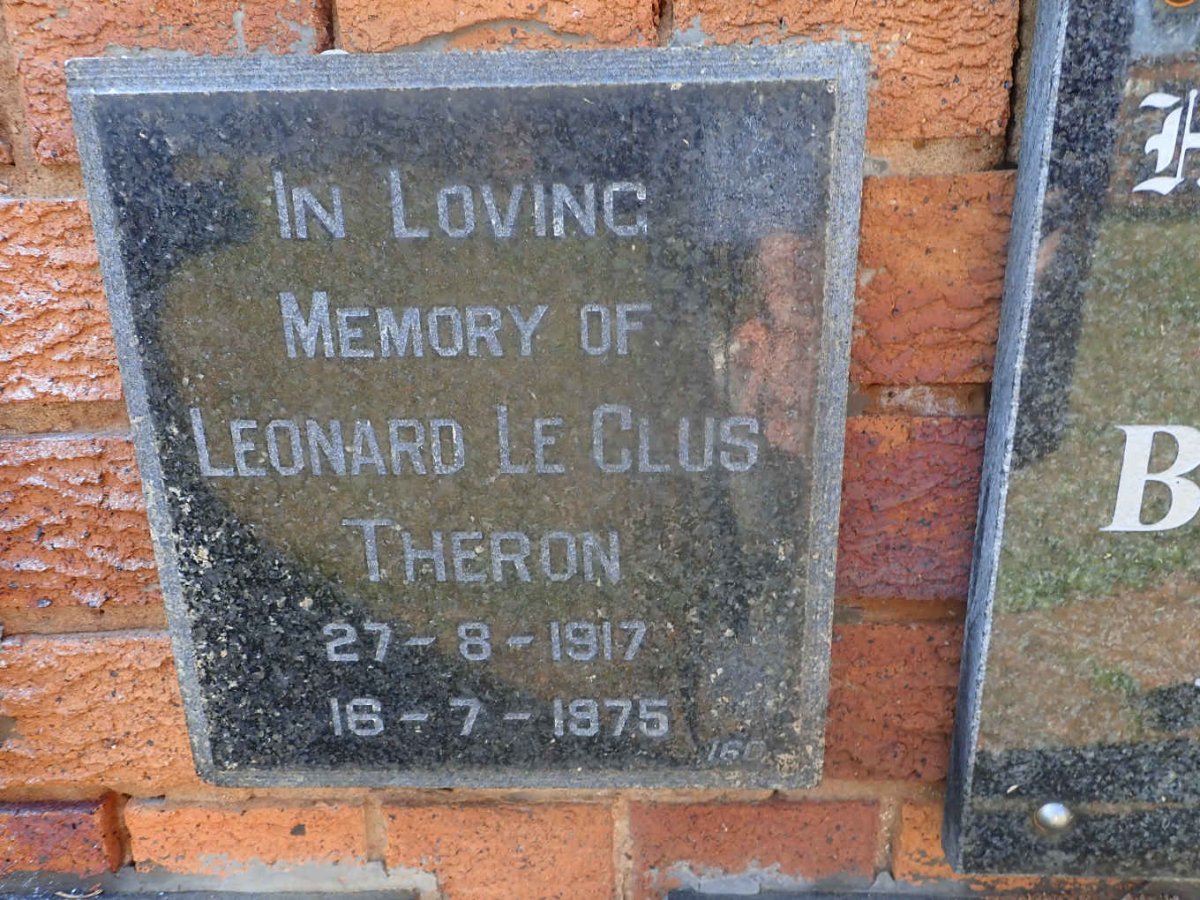 THERON Leonard Le Clus 1917-1975