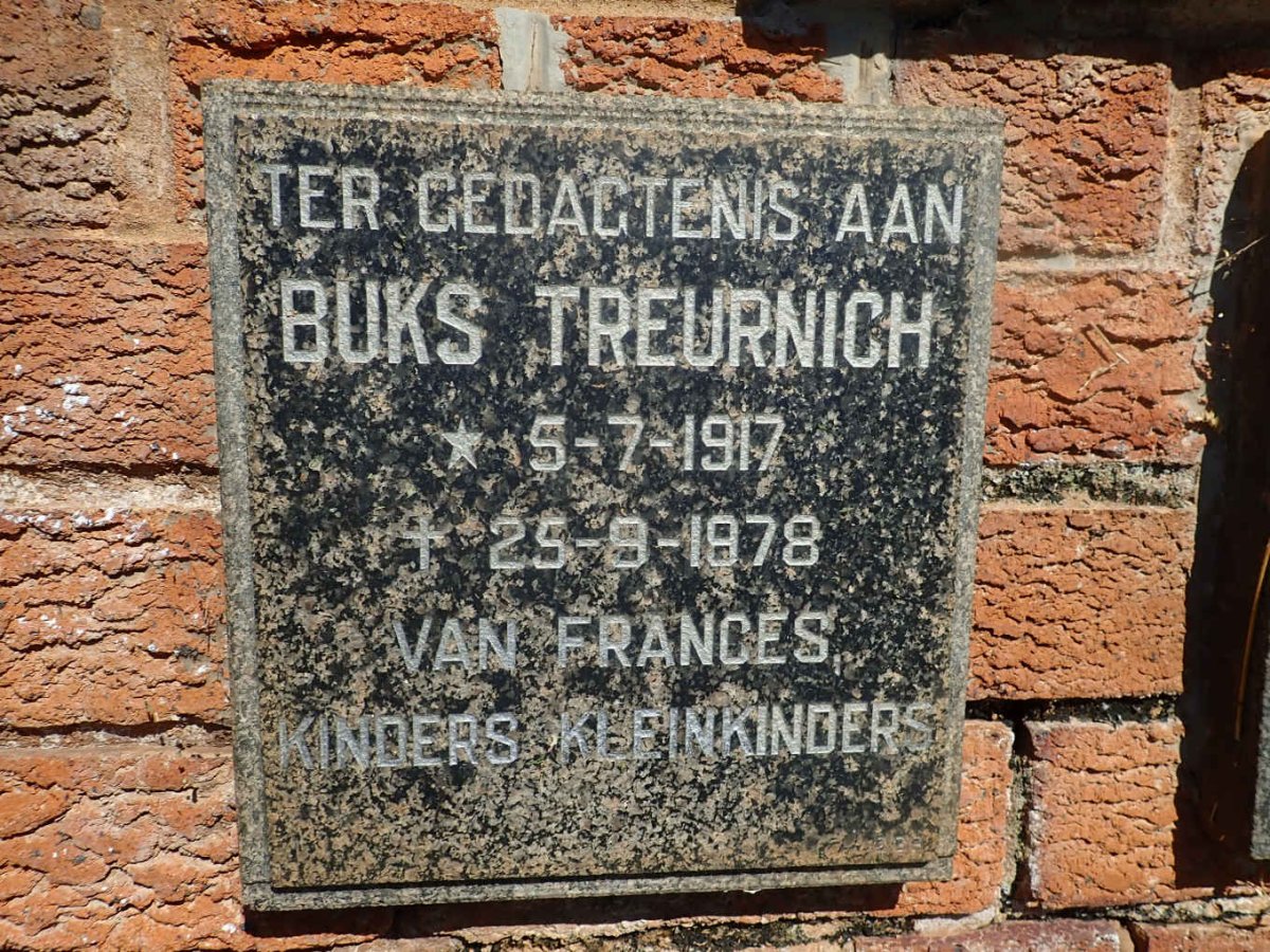 TREURNICH Buks 1917-1978