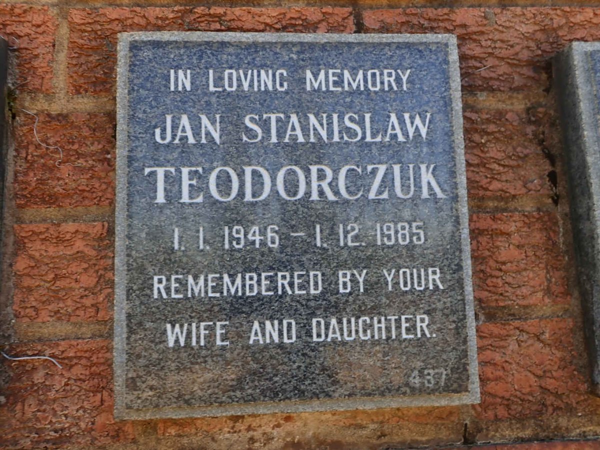 TEODORCZUK Jan Stanislaw 1946-1985