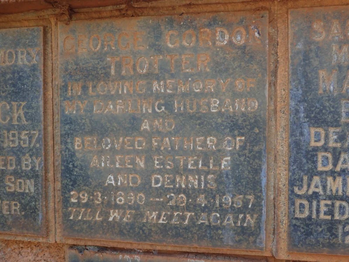 TROTTER George Gordon 1890-1957
