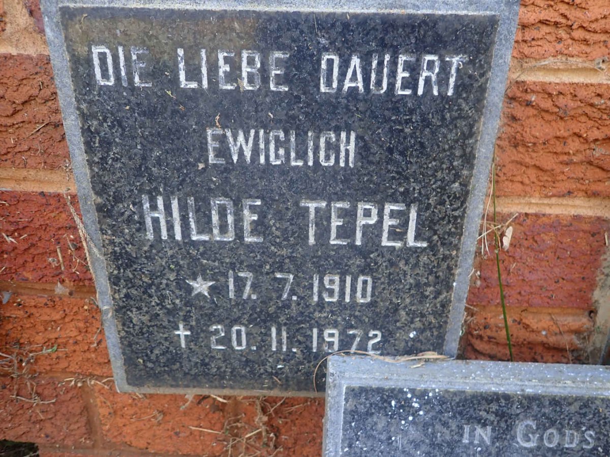TEPEL Hilde 1910-1972