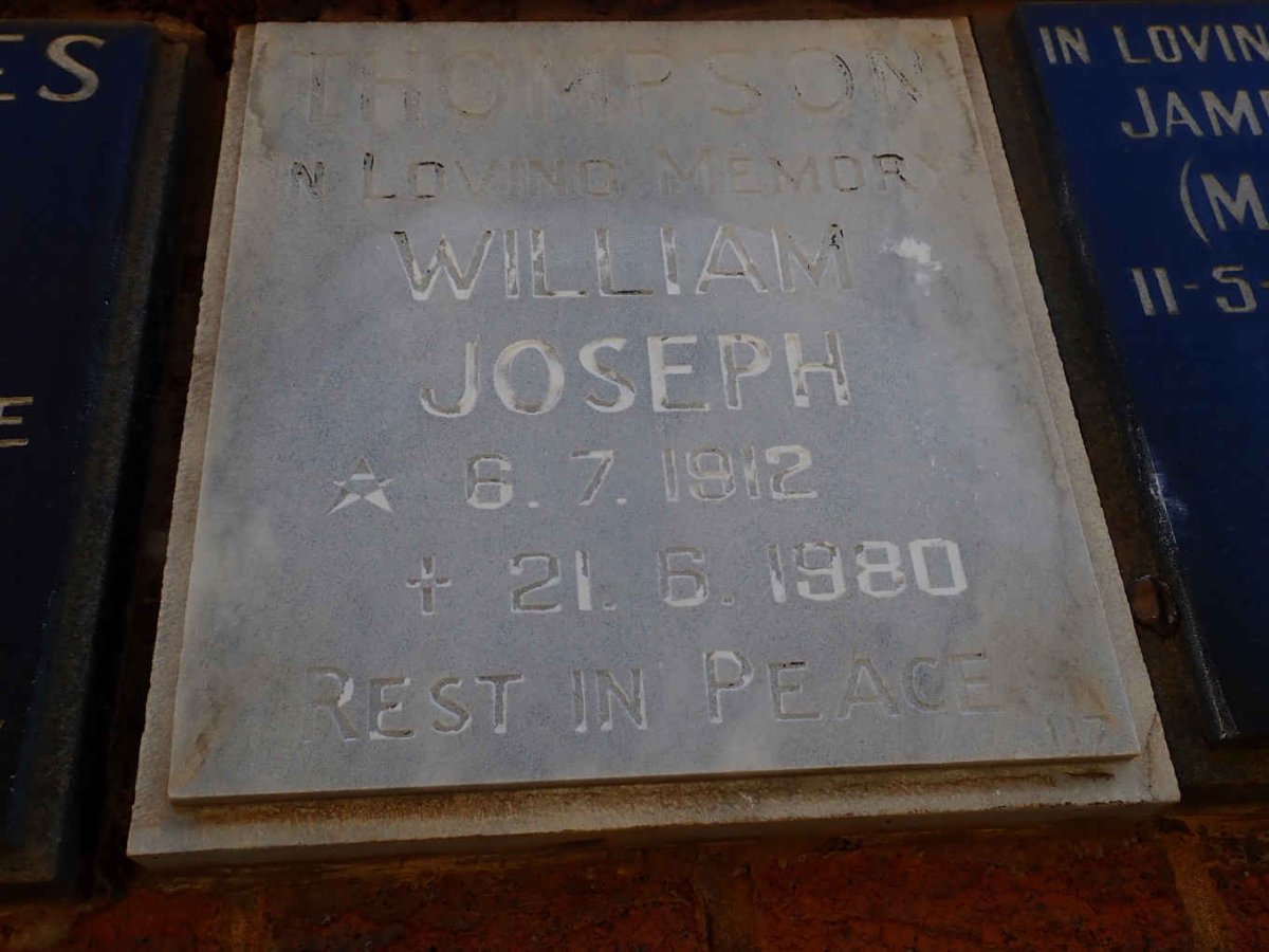 THOMPSON William Joseph 1912-1980