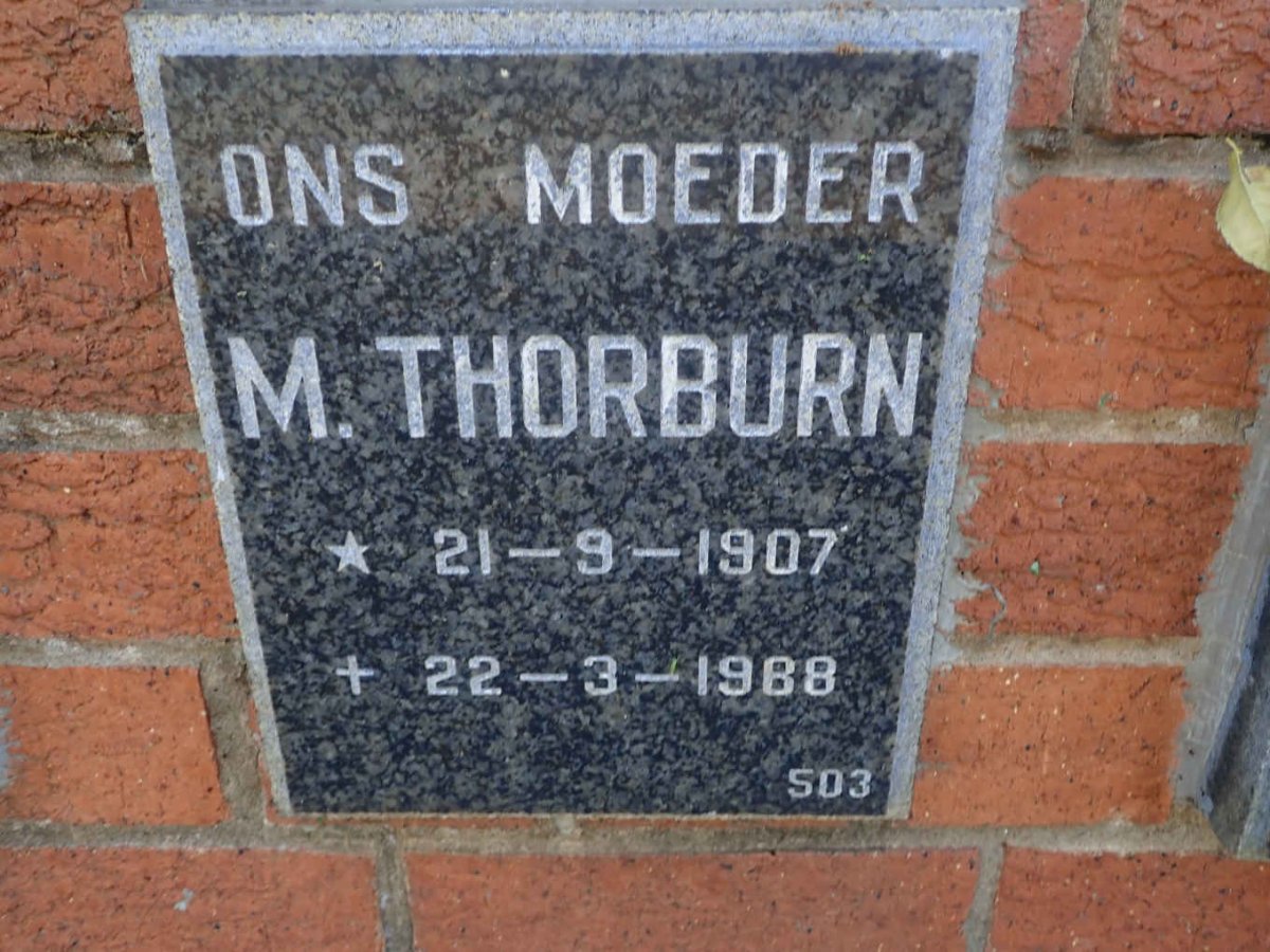 THORBURN M. 1907-1988