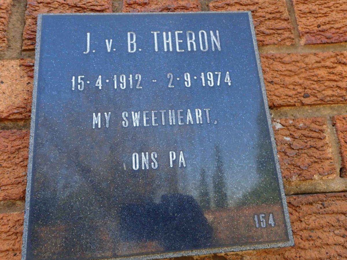 THERON J.v.B. 1912-1974