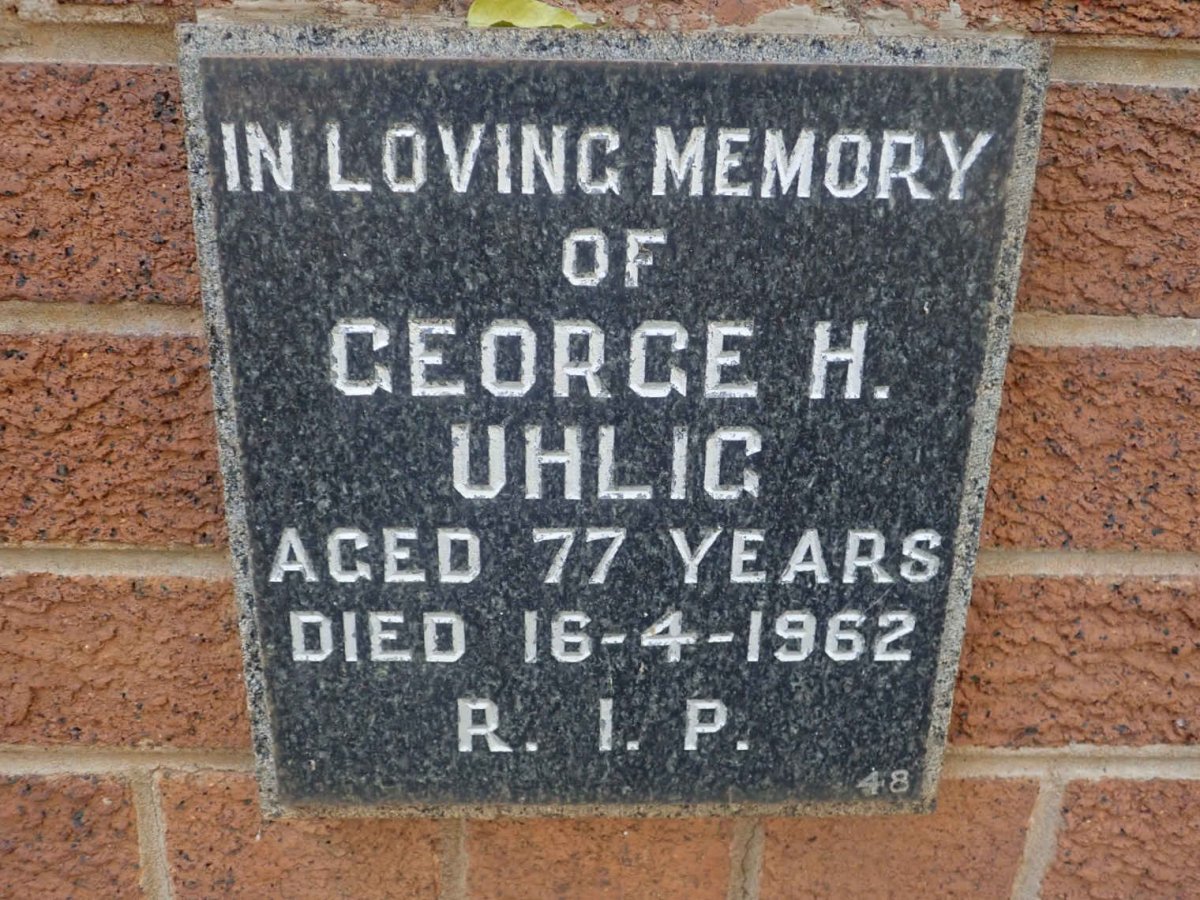 UHLIG George H. -1962