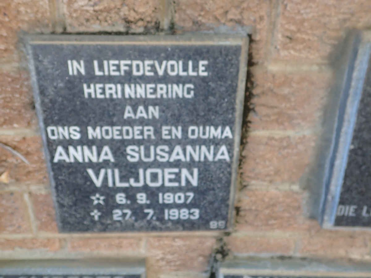 VILJOEN Anna Susanna 1907-1983