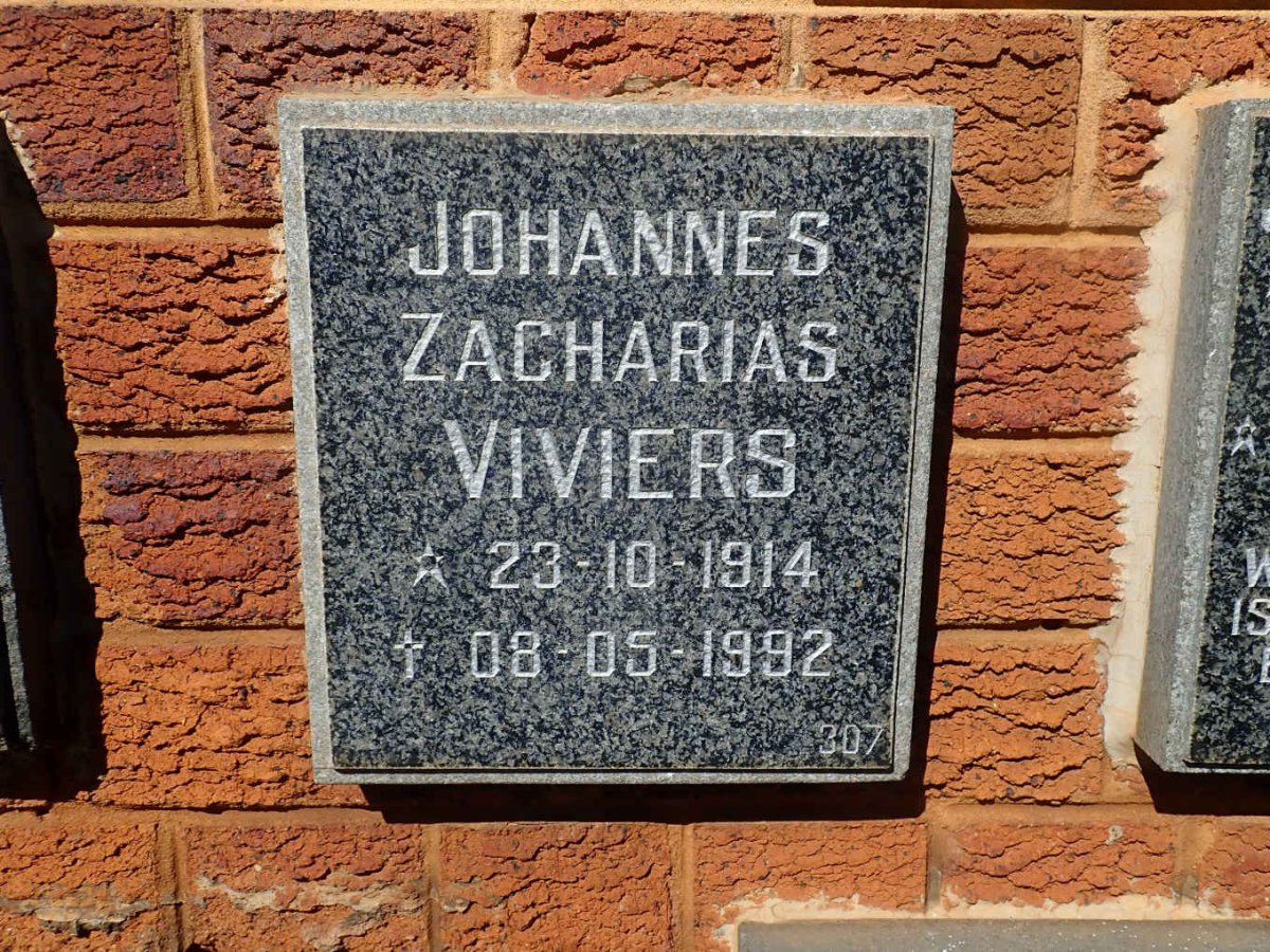 VIVIERS Johannes Zacharias 1914-1992