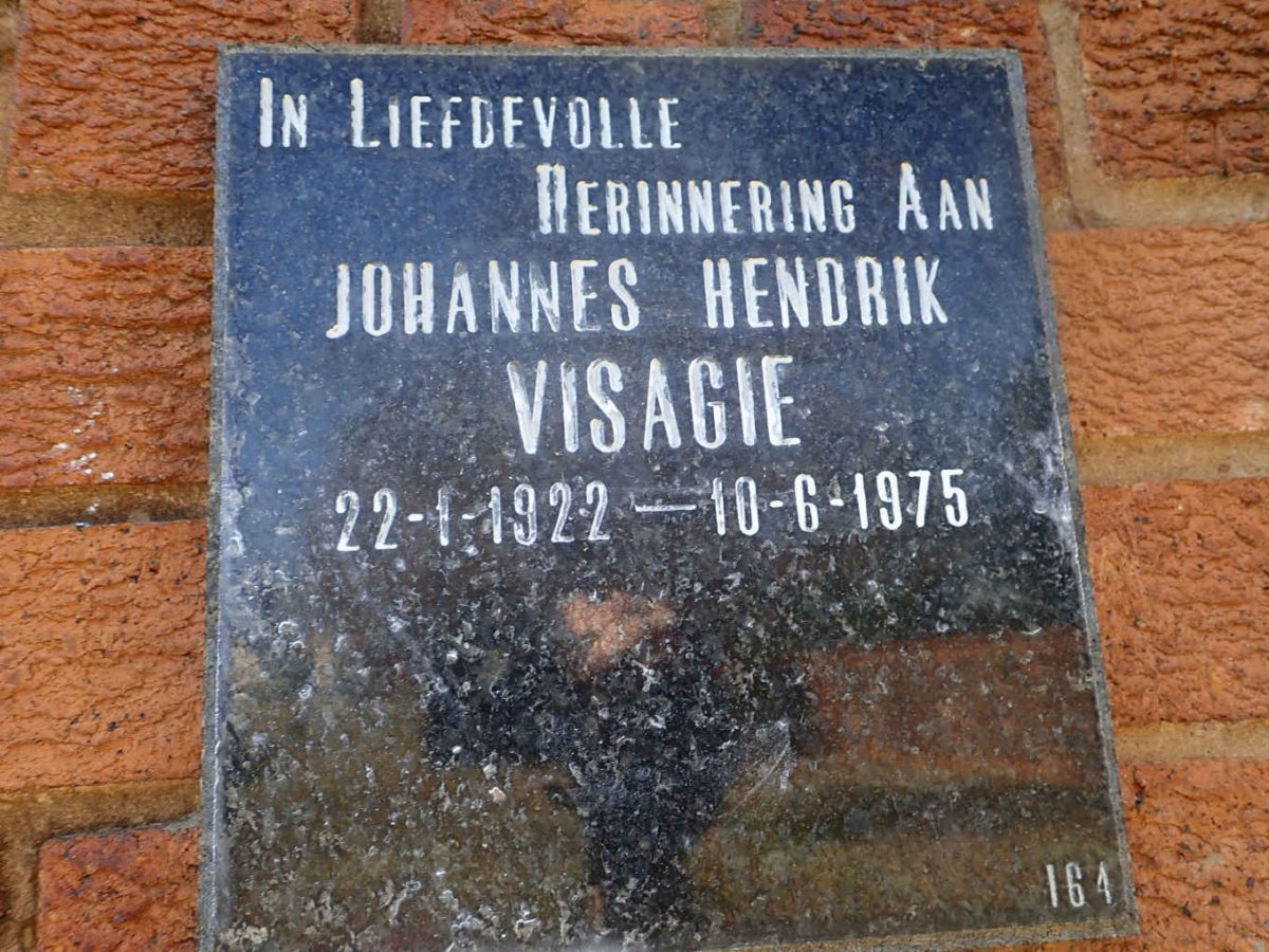 VISAGIE Johannes Hendrik 1922-1975