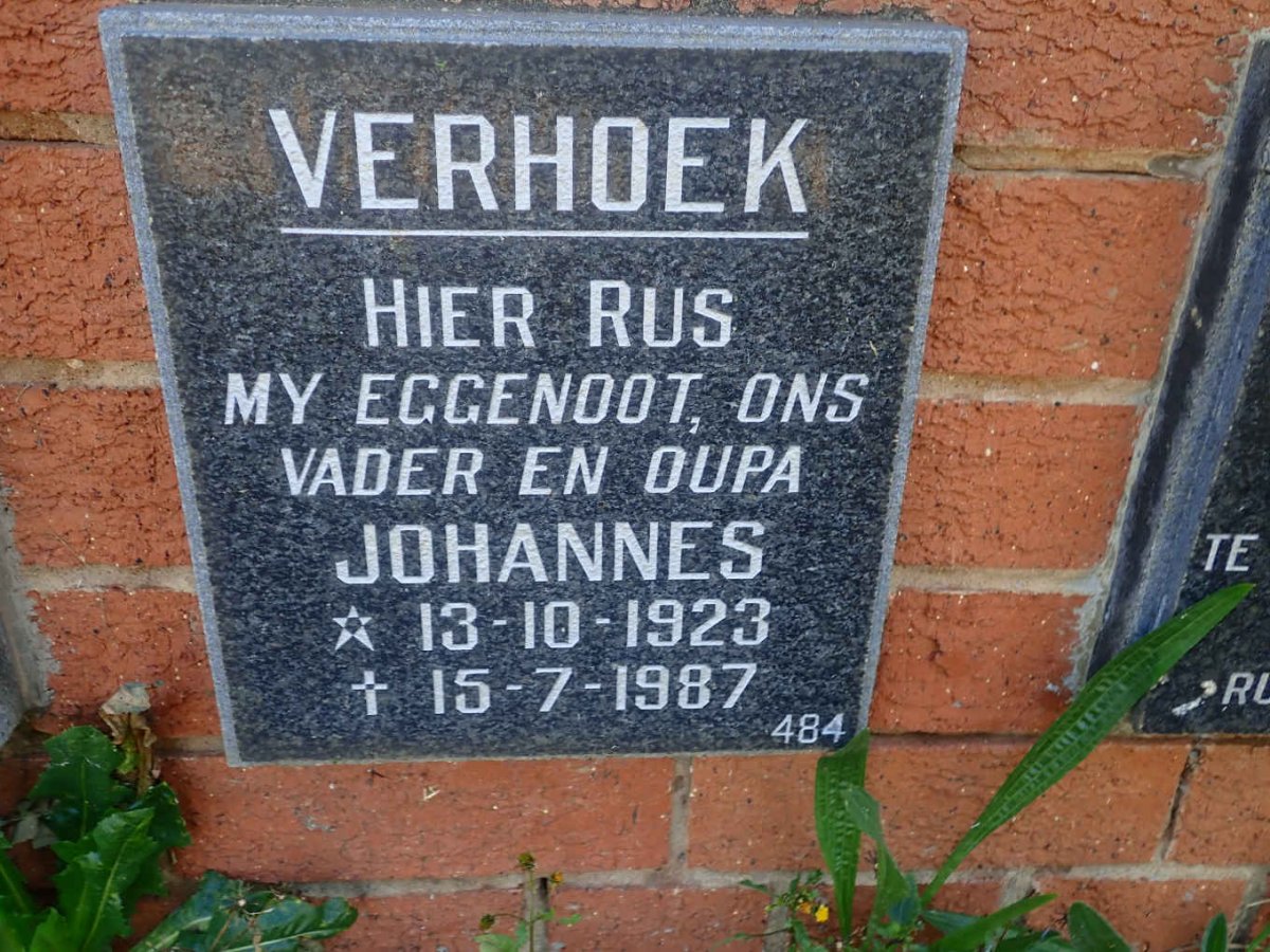 VERHOEK Johannes 1923-1987