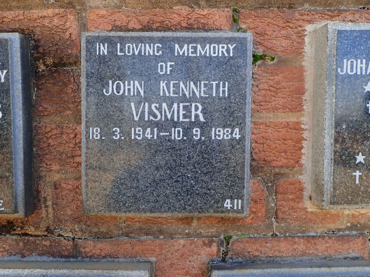 VISMER John Kenneth 1941-1984