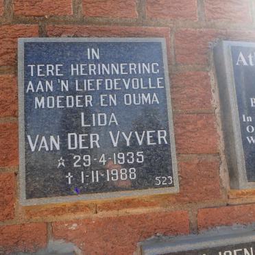 VYVER Lida, van der 1935-1988