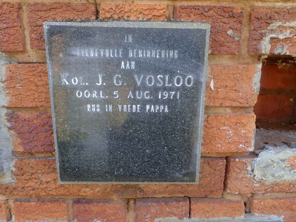 VOSLOO J.G. -1971