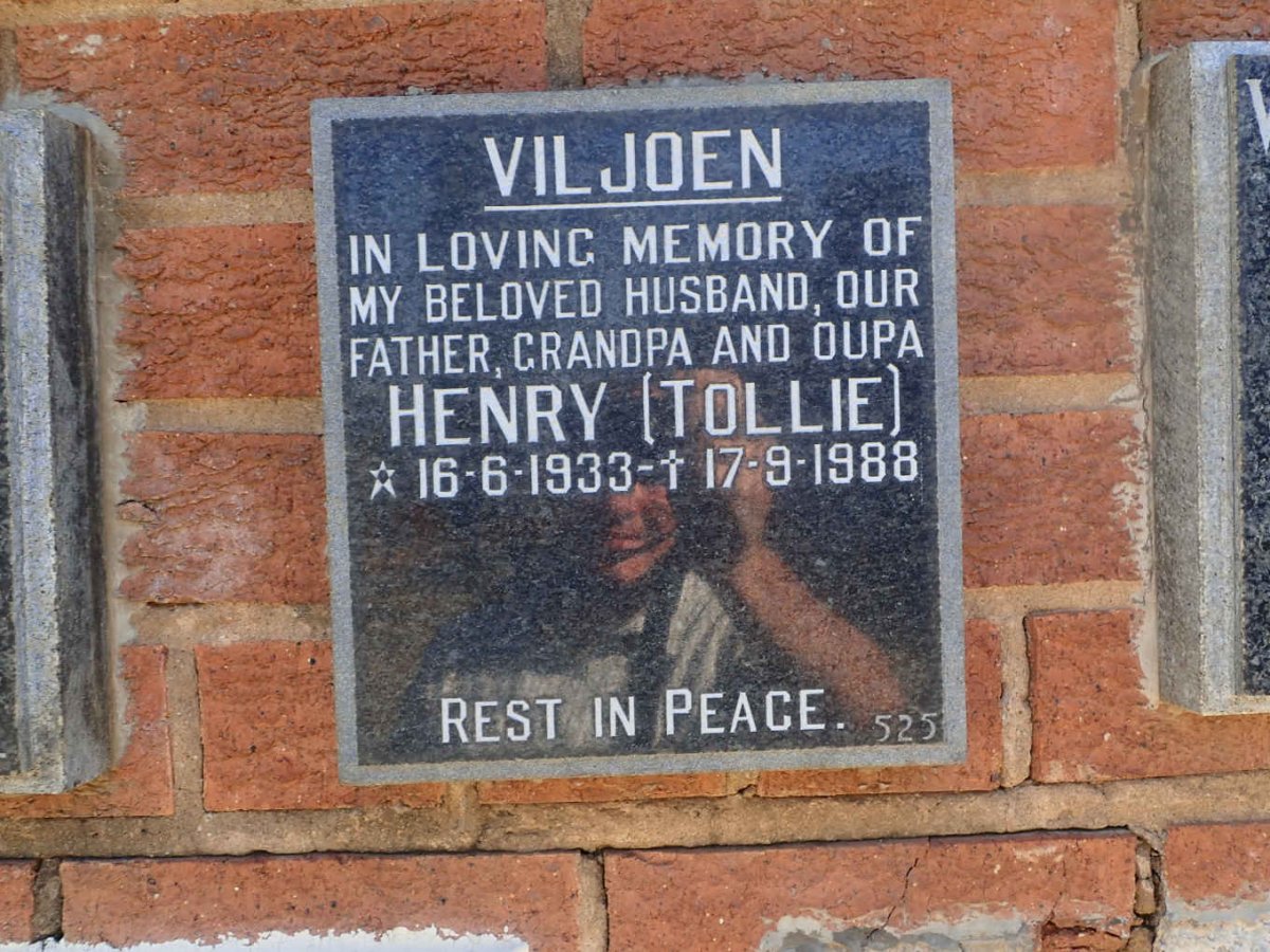VILJOEN Henry 1933-1988