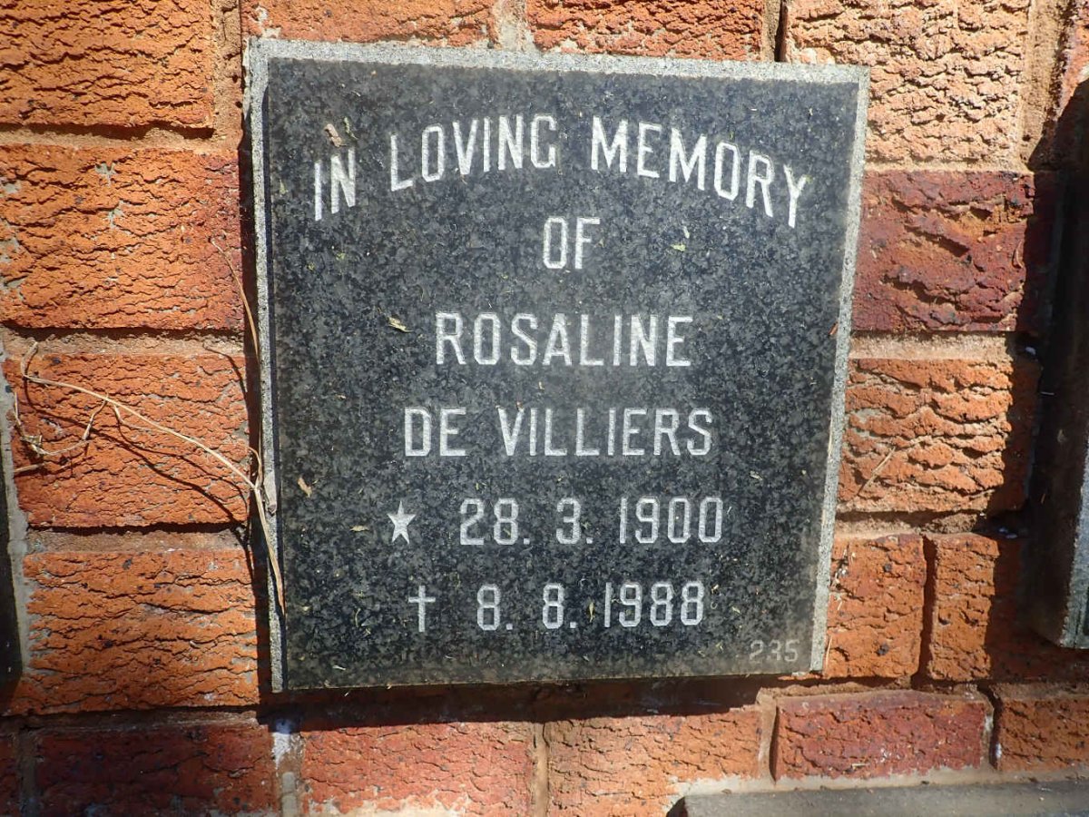 VILLIERS Rosaline, de 1900-1988