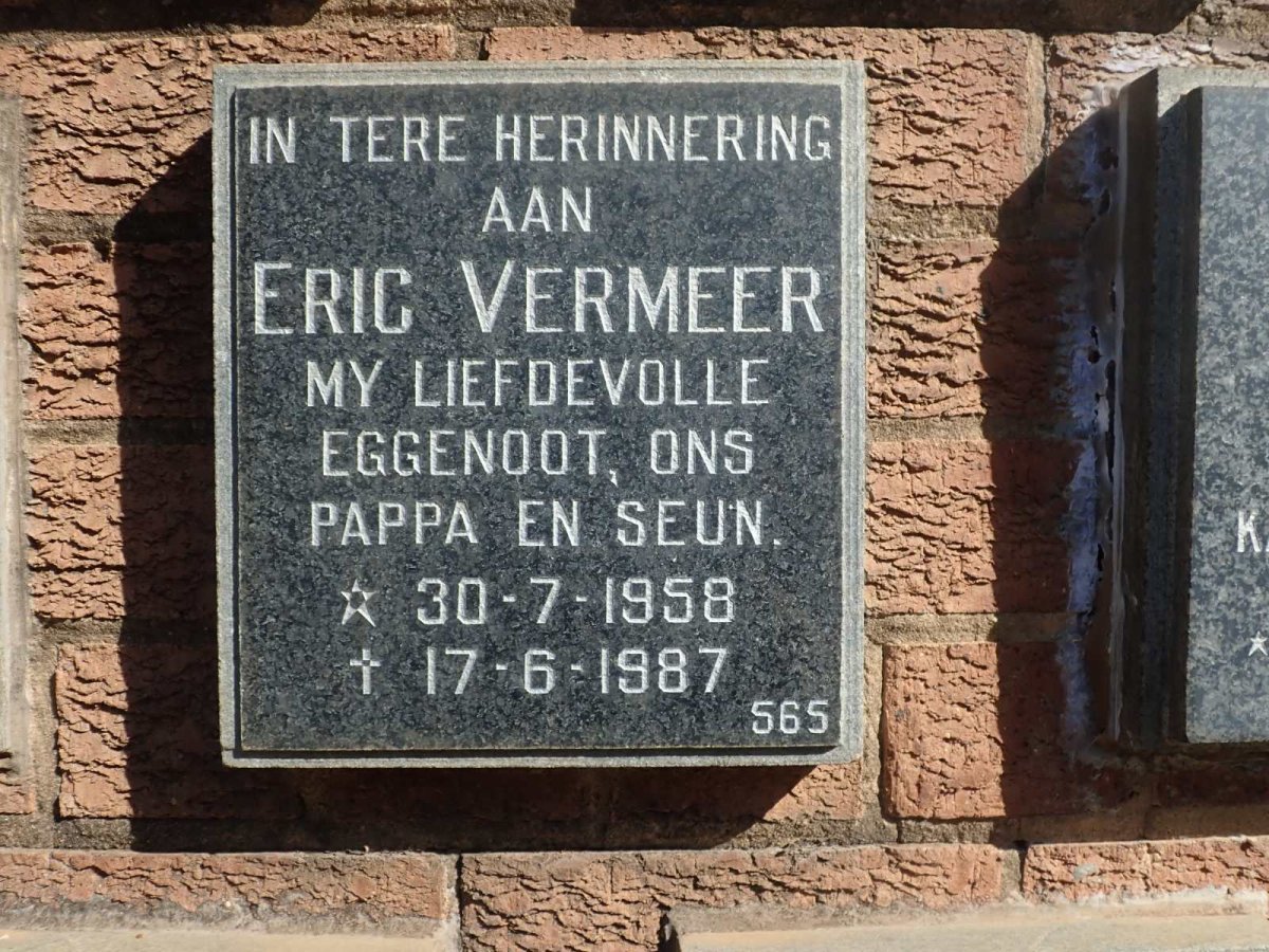 VERMEER Eric 1958-1987
