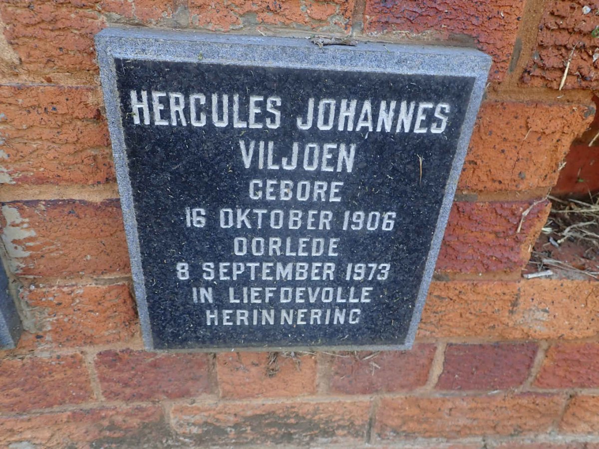 VILJOEN Hercules Johannes 1906-1973