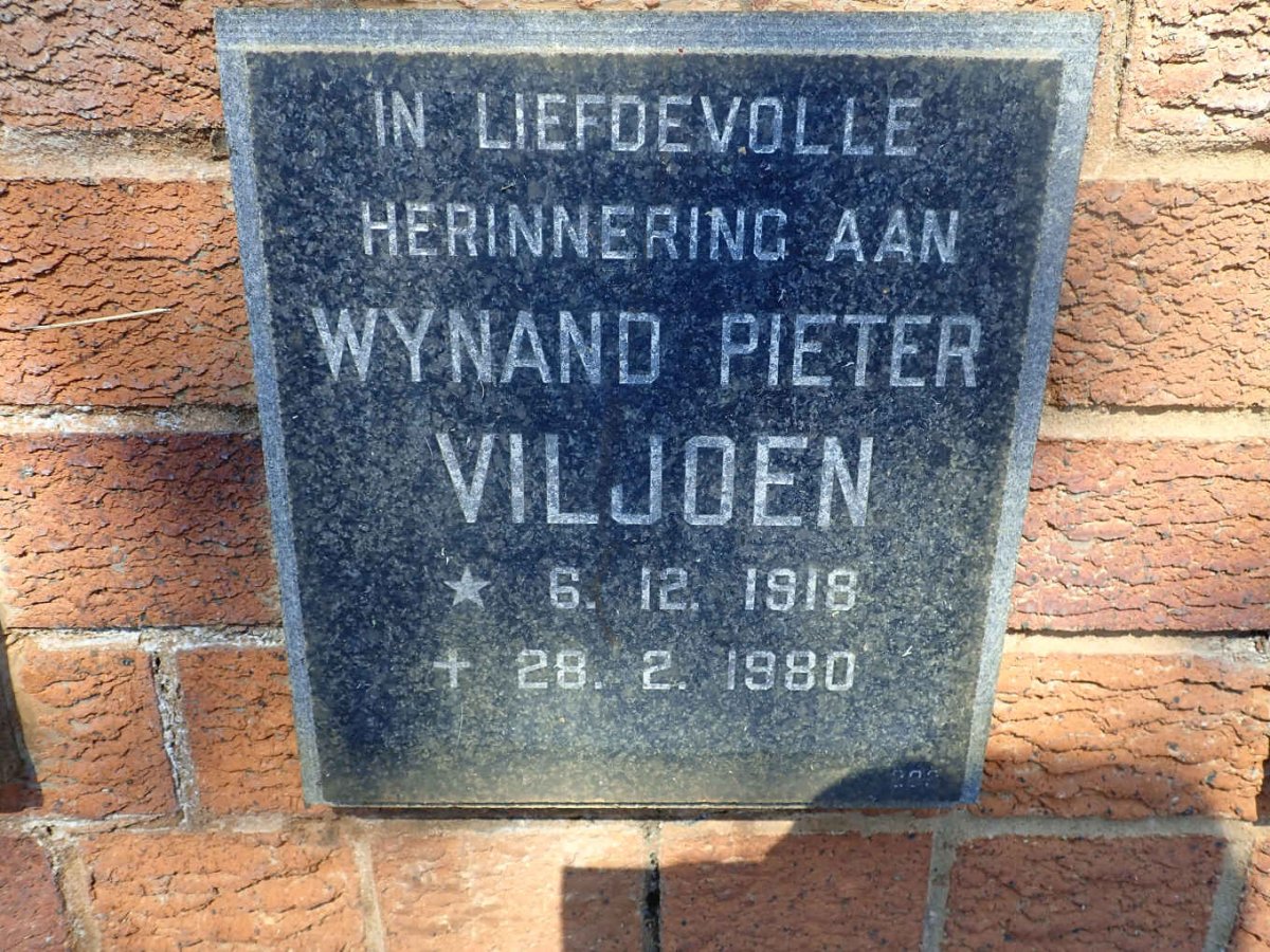 VILJOEN Wynand Pieter 1918-1980