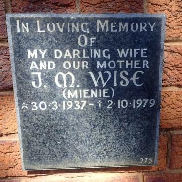 WISE J.M. 1937-1979