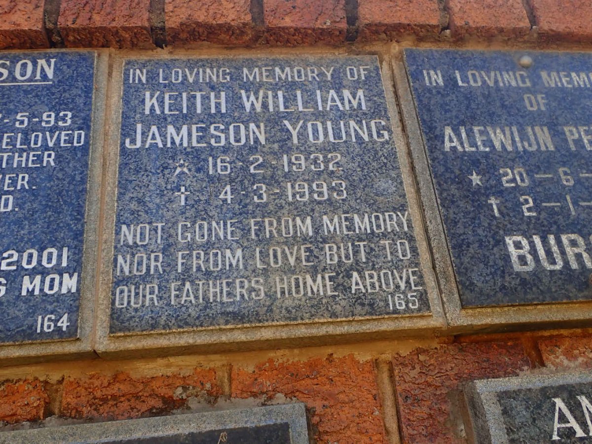 YOUNG Keith William Jameson 1932-1993