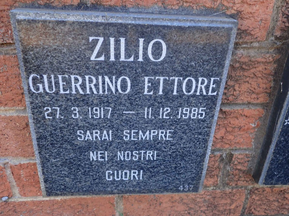ZILIO Guerrino Ettore 1917-1985