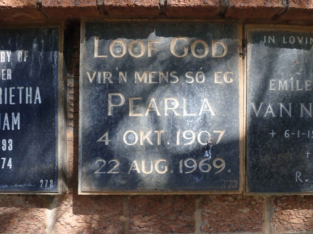 ? Pearla 1907-1969