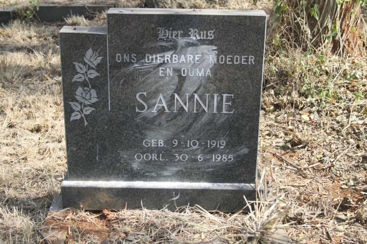 ? Sannie 1919-1985