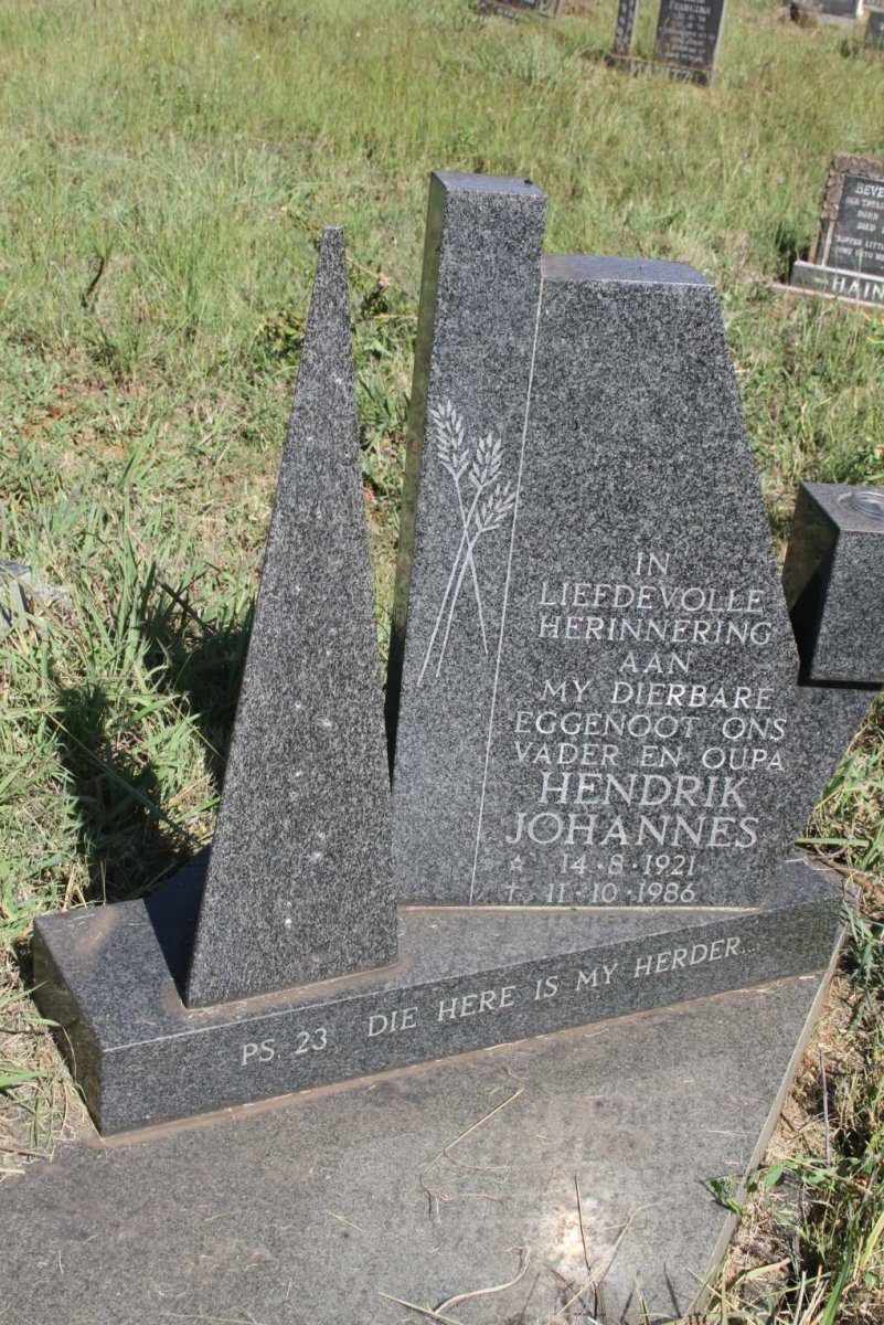 ? Hendrik Johannes 1921-1986