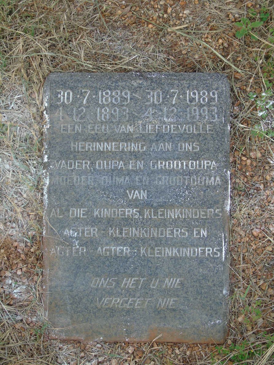 ? 1889-1989 &amp; ? 1893-1993