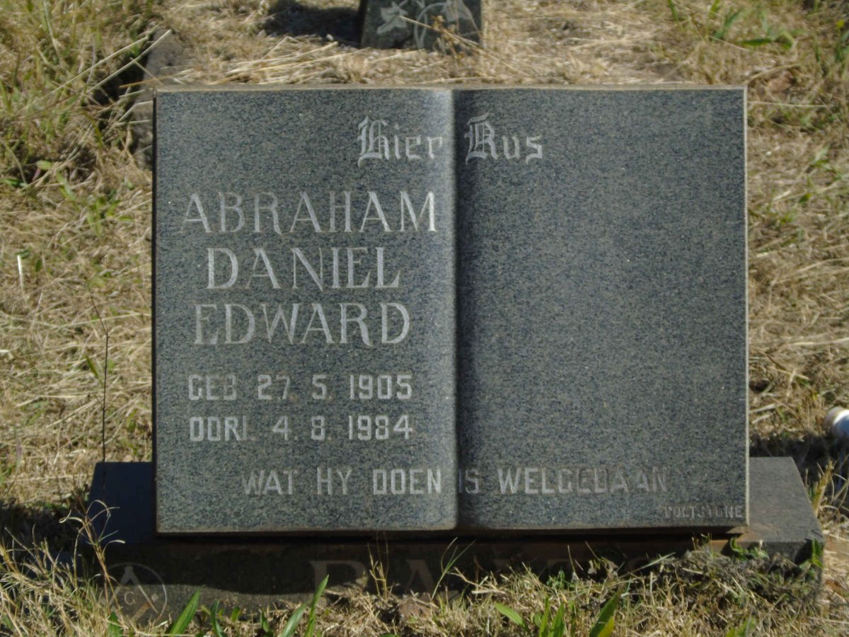 ? Abraham Daniel Edward 1905-1984