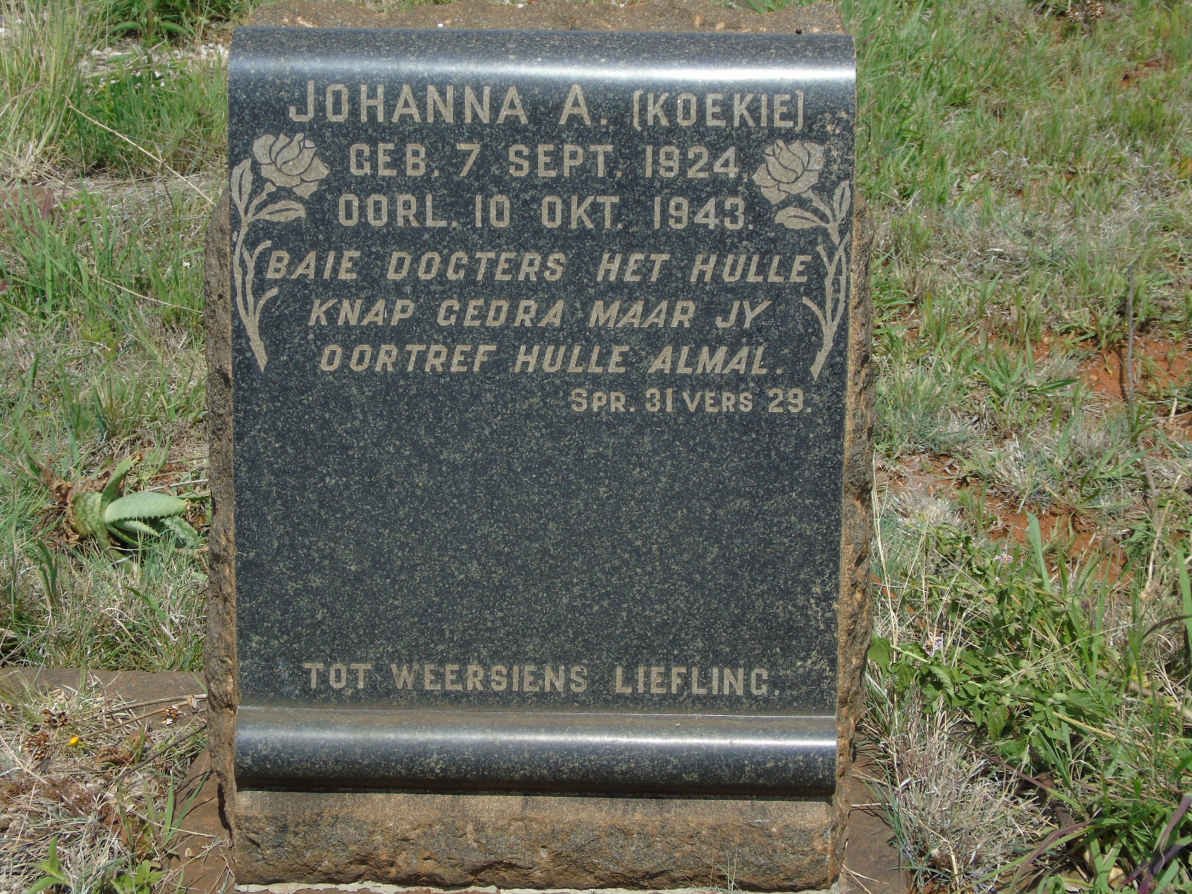 ? Johanna A. 1924-1943