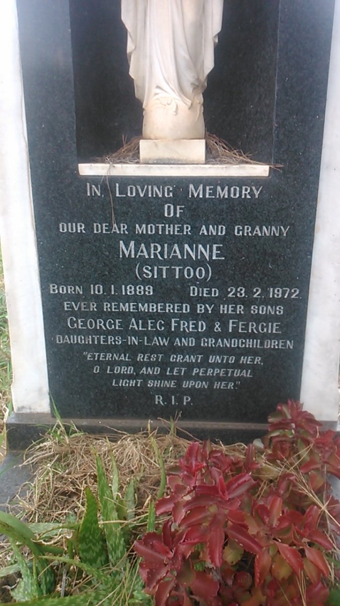 ? Marianne nee SITTOO 1889-1972