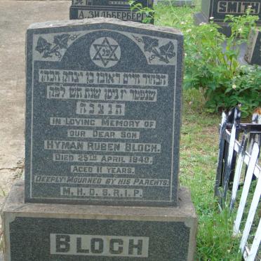 BLOCH Hyman Ruben -1940