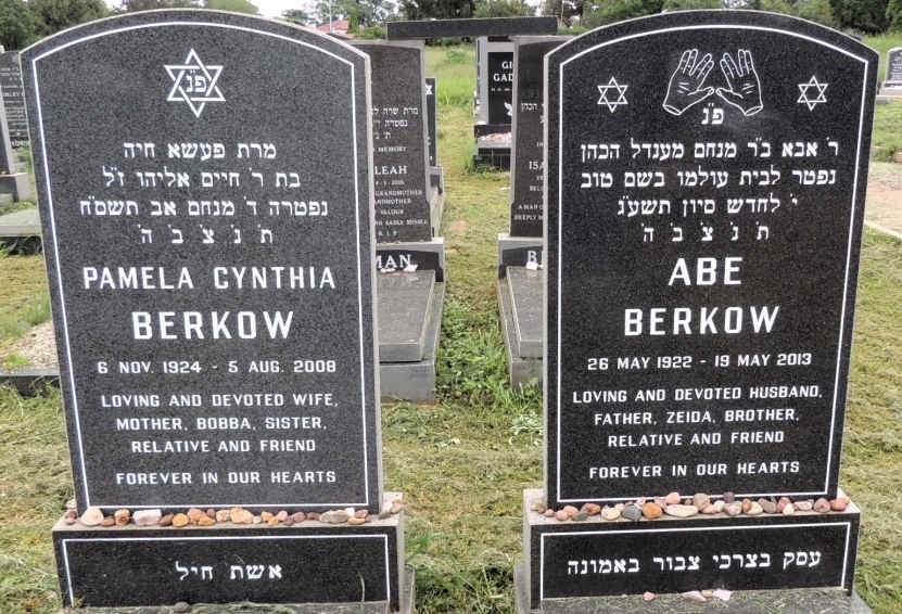 BERKOW Abe 1922-2013 & Pamela Cynthia 1924-2008