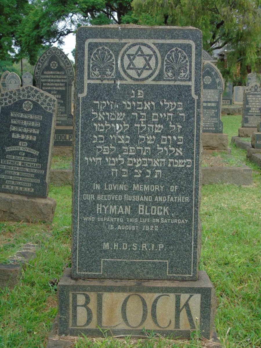 BLOCK Hyman -1922