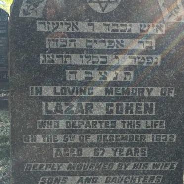 COHEN Lazar -1932