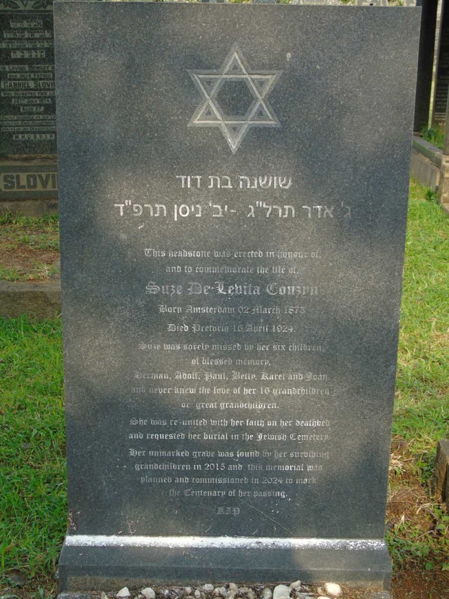 CONZYN Suze de Lavita 1873-1924